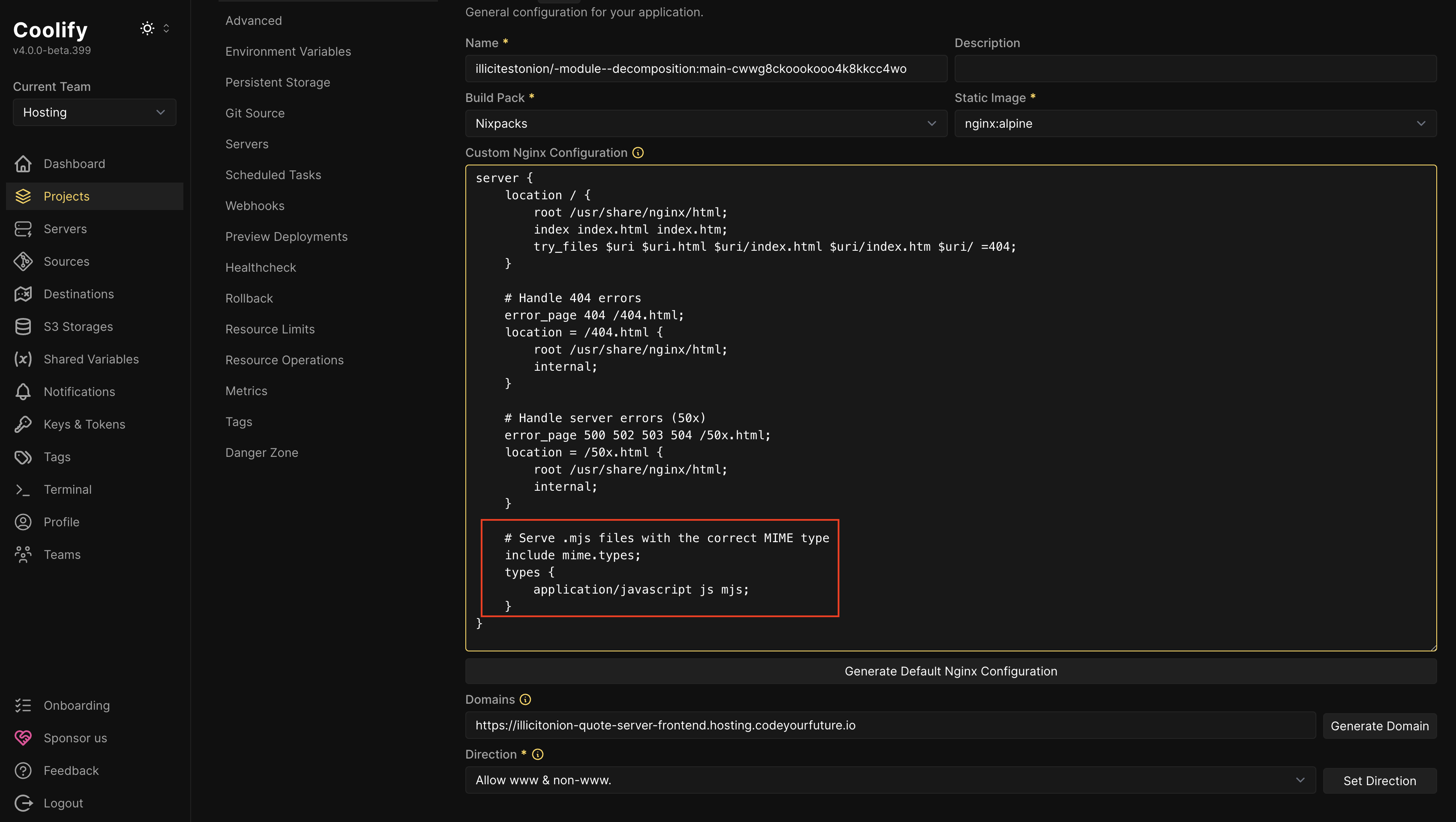 Paste MIME type config